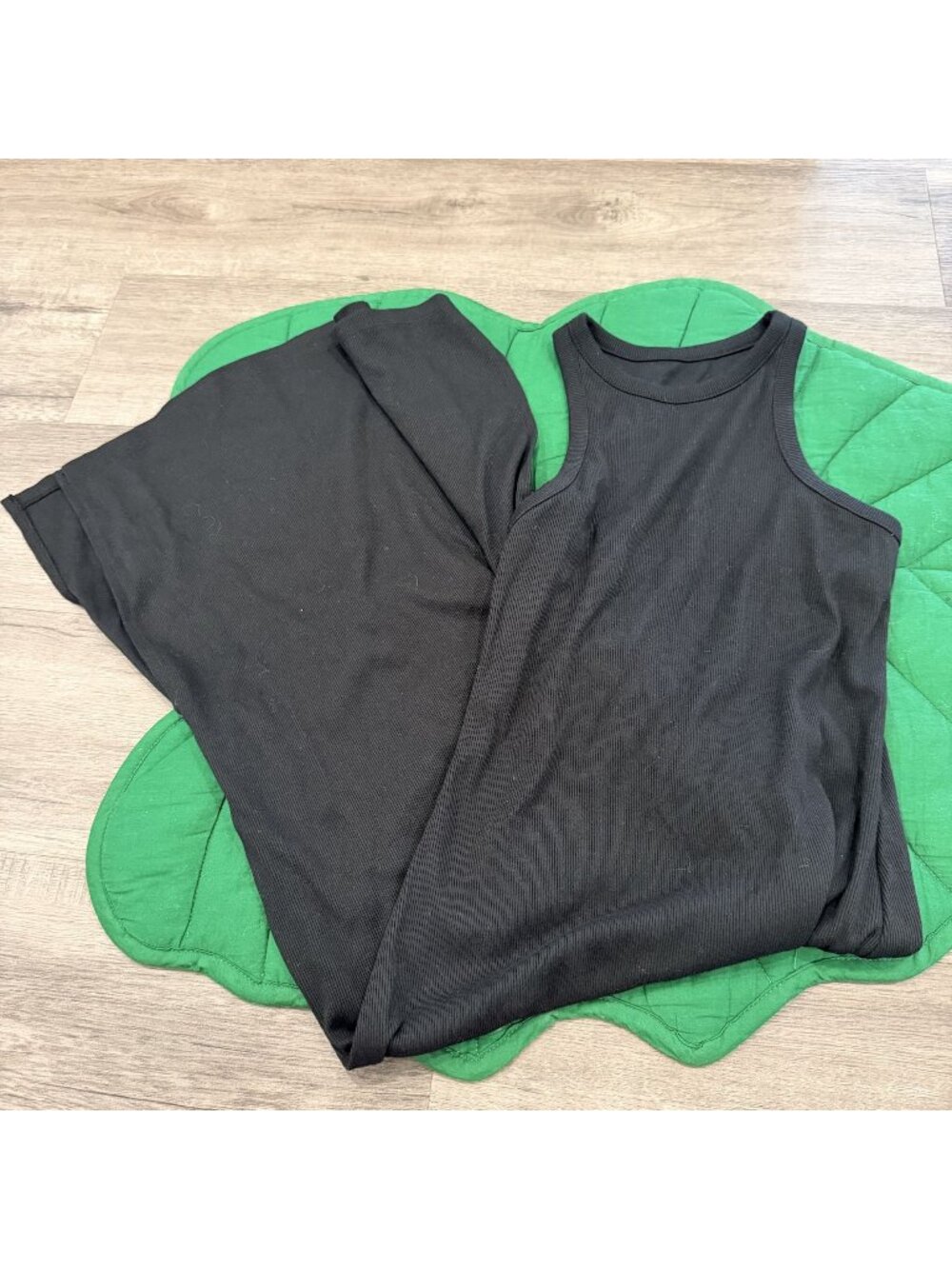 A New Day Womens Small Black Ribbed Midi Maxi Dress